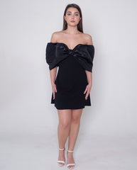 Black off the shoulder dress