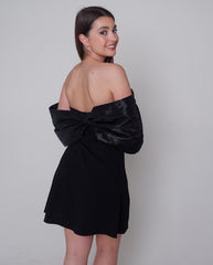 Black off the shoulder dress