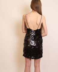 Black sequin dress